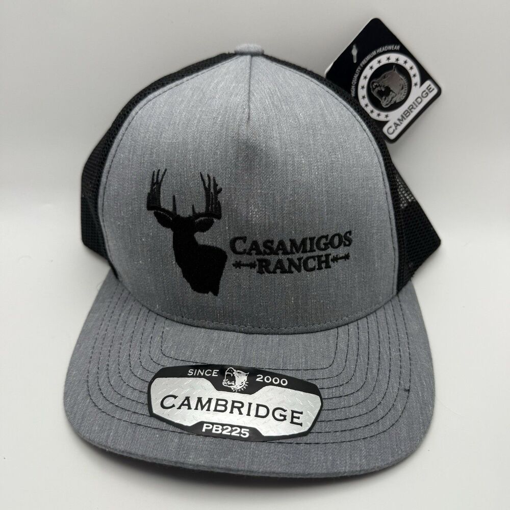 ⭐️PB225 Gray & Black Cambridge Casamigos Ranch Hat New With Tags